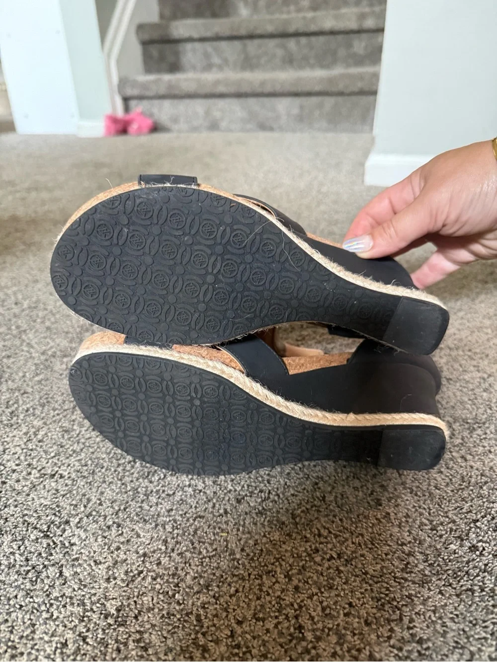 Women’s Black Wedge Sandal